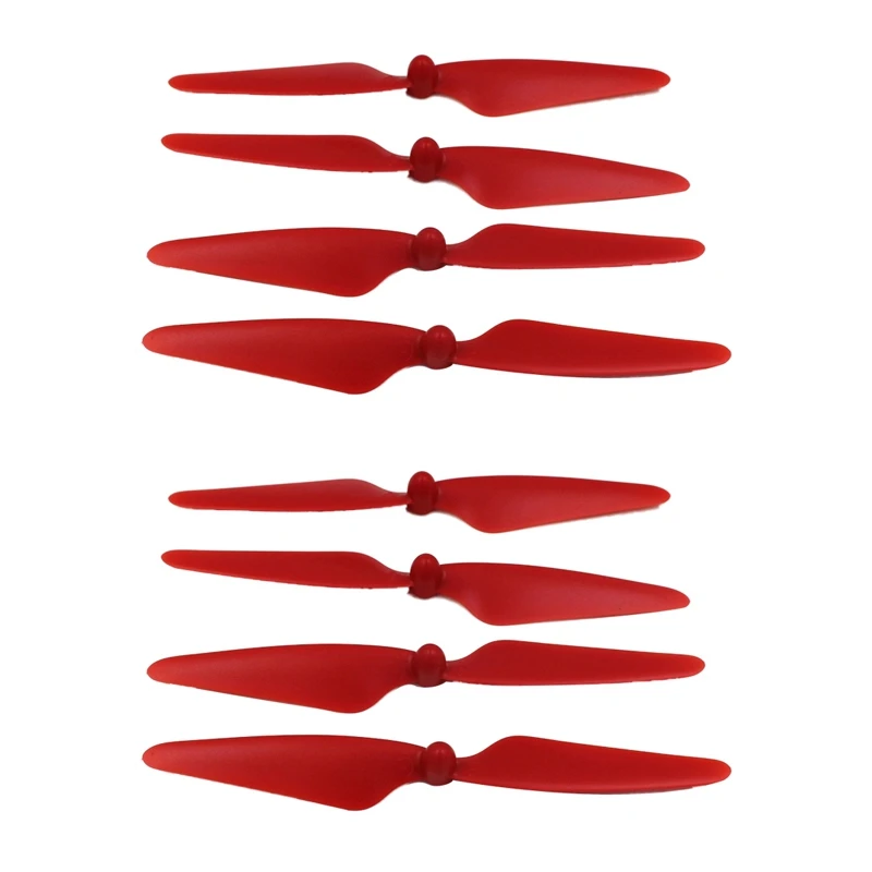 

Hot-8Pcs For Hubsan H501S X4 RC Quadcopter Propellers Blades 2CW/2CCW, Red