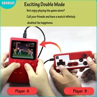 2019 hot rechargeable 400 in 1 video game console retro game mini handheld player for kids gift built in 400 games power