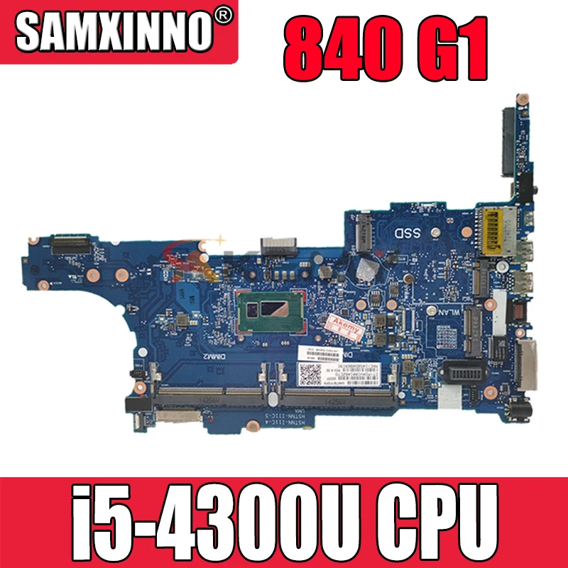 

802511-001 802511-501 для HP Pavilion 840 G1 i5-4300U материнская плата для ноутбука 6050A2560201 SR1ED DDR3 Материнская плата для ноутбука