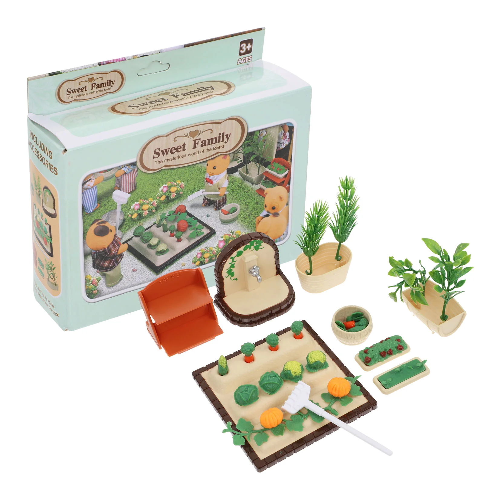 

Dollhouse Toys Mini House Ornaments Desk Topper Fruit Mini House Decor Material Mini Vegetable Garden Decor Child Home Décor