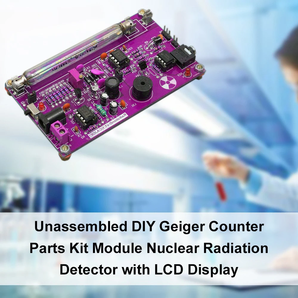 

Unassembled DIY Nuclear Radiation Detect Module Unassembled Parts Set Geiger Counter Parts Kit Module Nuclear Radiation Detector