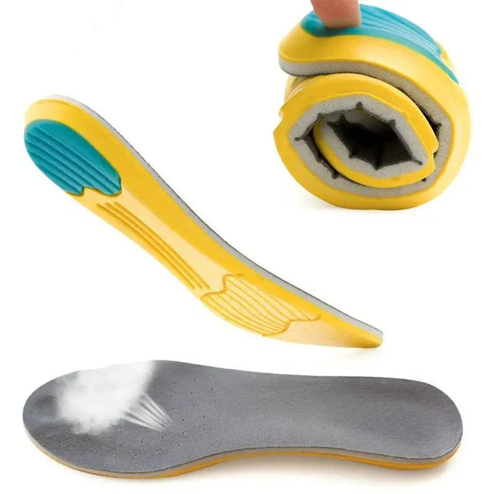 EVA & Latex Shock Absorption Sport Insoles Soft Foot Support Shoe Pads Deodorant Orthopedic Feet Care Insert Sole Cushion