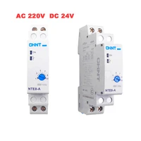 1 pcs ac 220v dc 24v time relay 1 10s12 120s48 480s power on delay din rail type off delay reset time %e2%89%a41 second