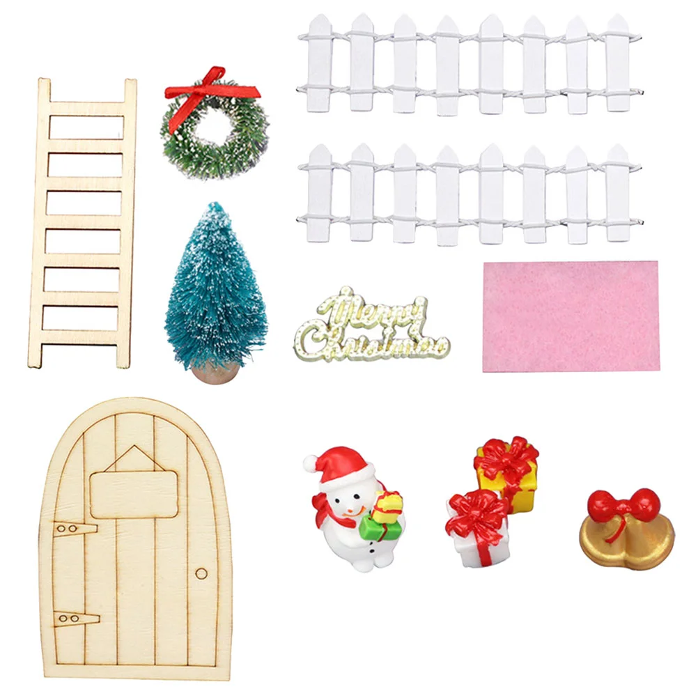 

Housefor Decor Xmas Mini Favors Party Christmaskids Supplies Miniature Ornamentkit Playing Ornaments