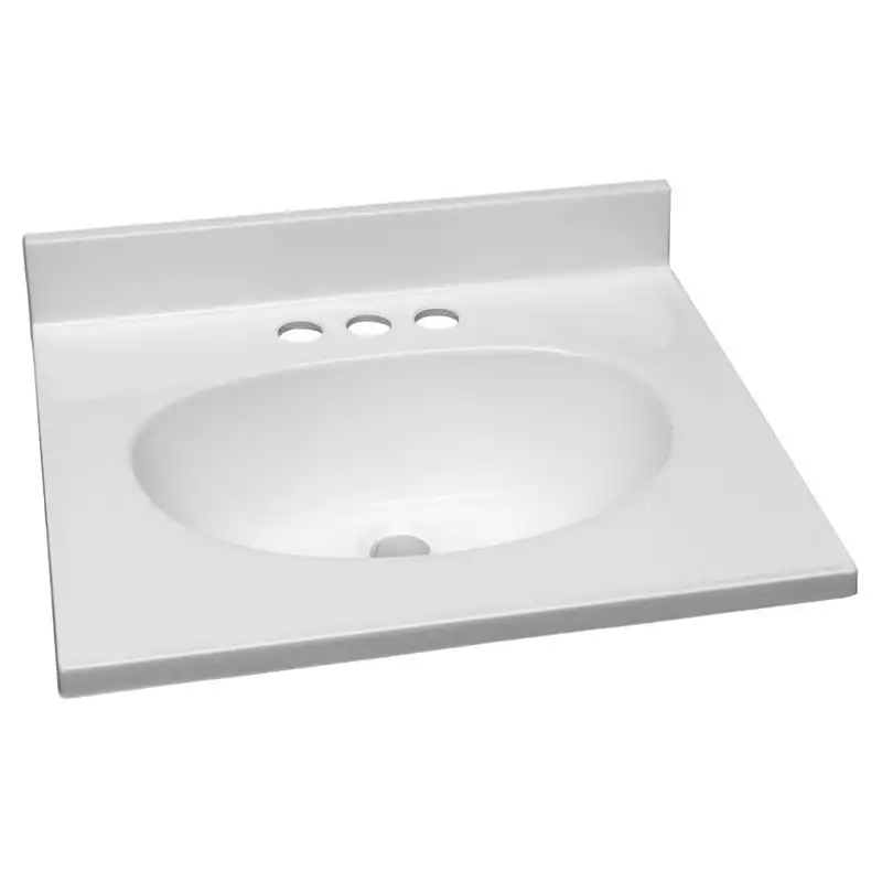 

Marble Vanity Top in Solid White,19-Inch x 17-Inch