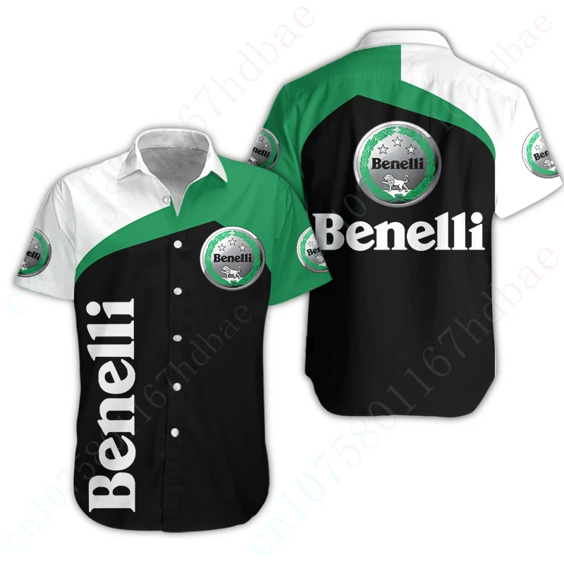 

New Benelli Anime F1 Shirts And Blouses Unisex Clothing Harajuku Button Cardigan Casual Shirt For Men Luxury Oversized T-shirt
