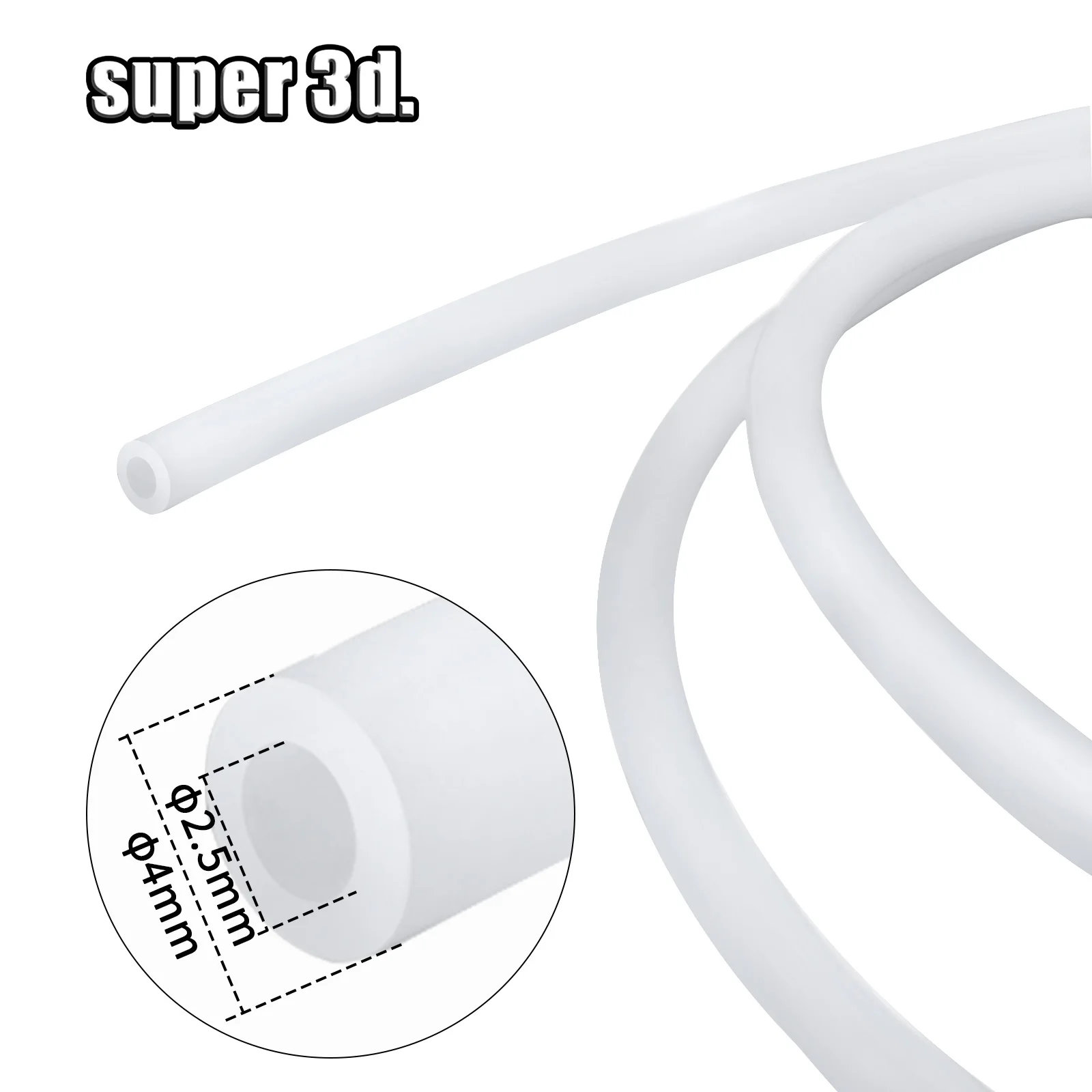 Трубка из ПТФЭ 3D-принтер 2 5 мм 4 для бамбуковой лаборатории P1s/P1P/X1c/X1/X1E Аксессуары