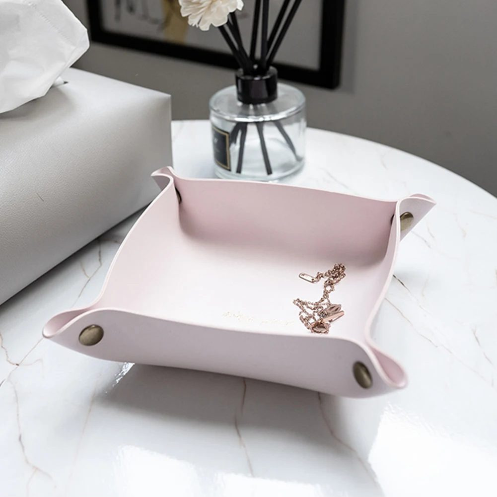 Креативный декор для фотосъемки из искусственной кожи поднос хранения ювелирных