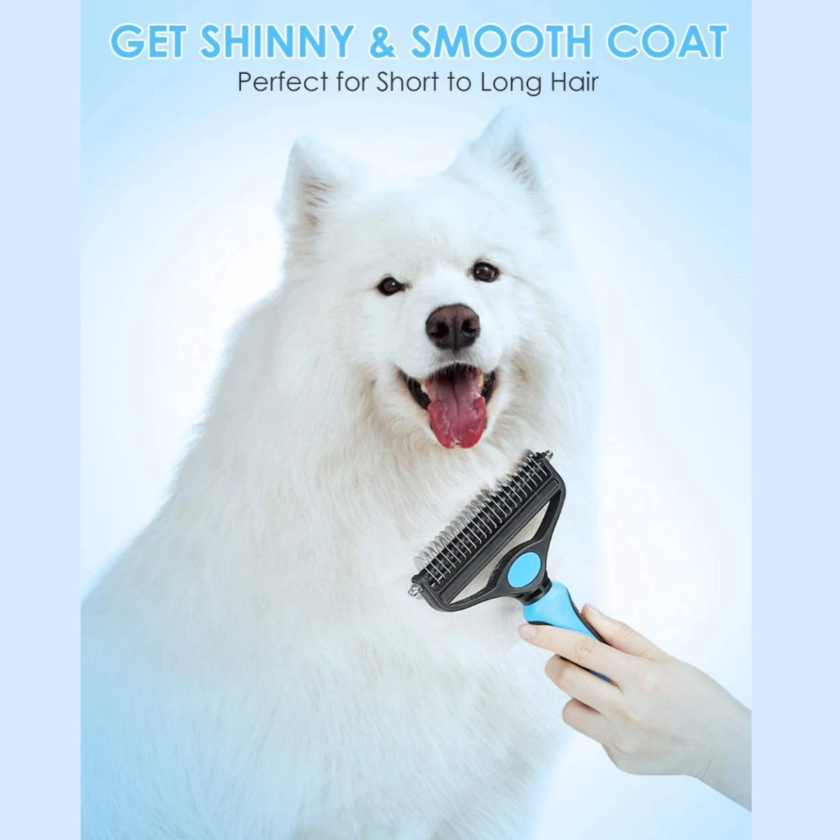 

Pet Hair Removal Comb Cat Dog Brush Pet Hair Grooming Tool Puppy Hair Shedding Combs Pet Fur Trimming Dematting Deshedding Brush