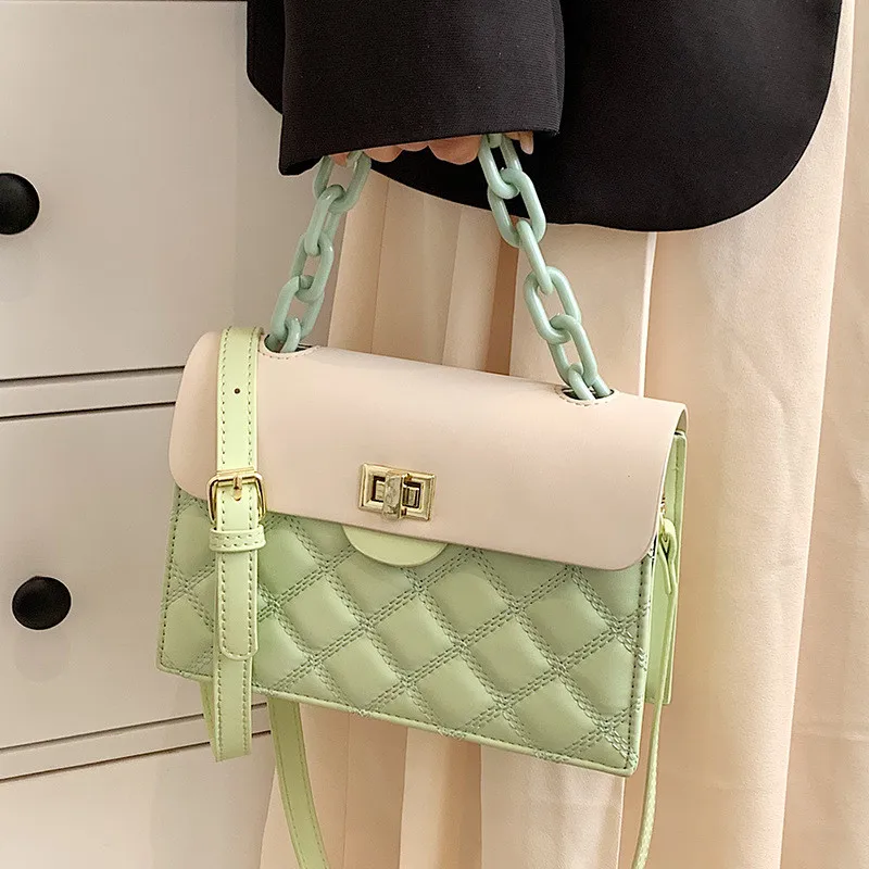 

Маленькая сумка-Кроссбоди из искусственной кожи с клапаном для женщин, брендовые Роскошные дамские сумочки с алмазным покрытием, Женский а...