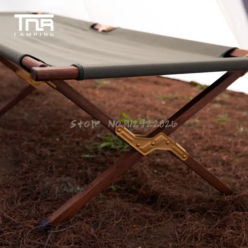 Портативная кровать для кемпинга на открытом воздухе Отдых природе Тиковый офис