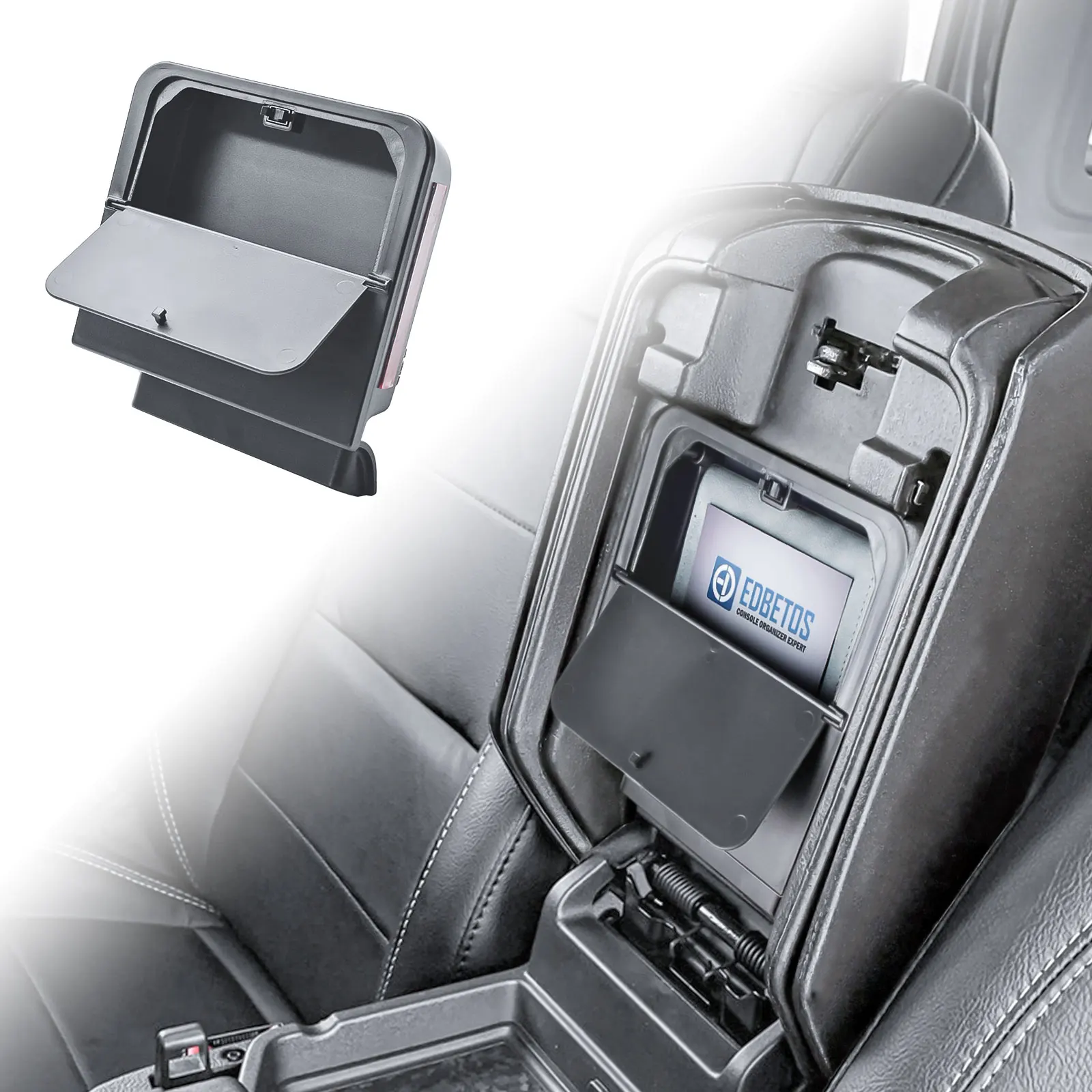 Фото Скрытый органайзер для центральной консоли для Jeep Wrangler JL/JLU 2018-2025 и Jeep Gladiator JT/Wrangler 4XE 2020-2025 (21-24) №1