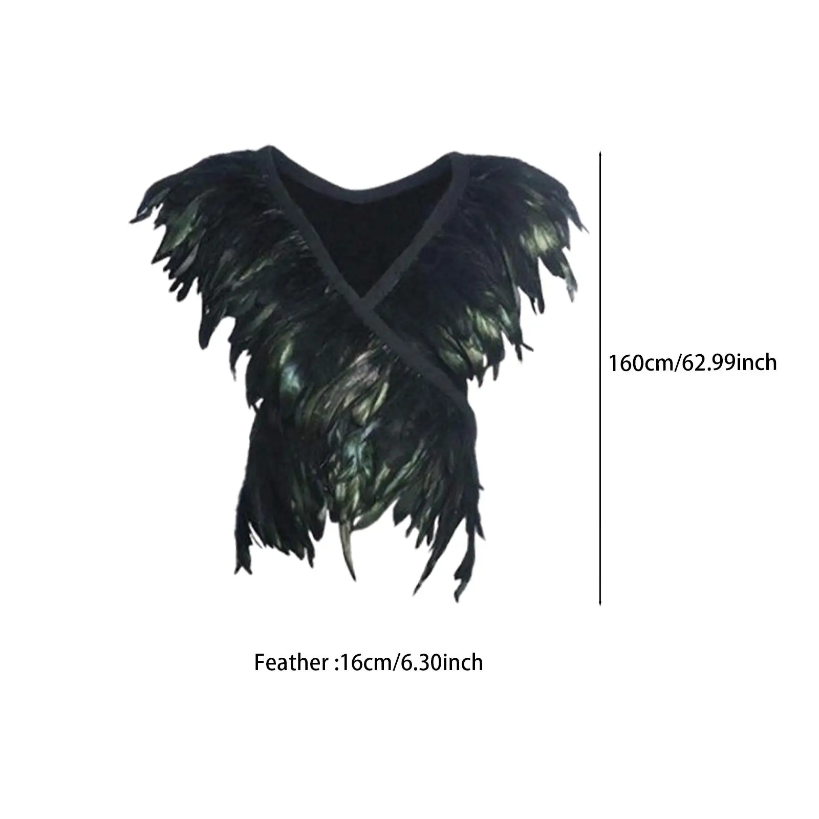 Шаль с искусственными перьями карнавальный костюм легкая накидка шаль для