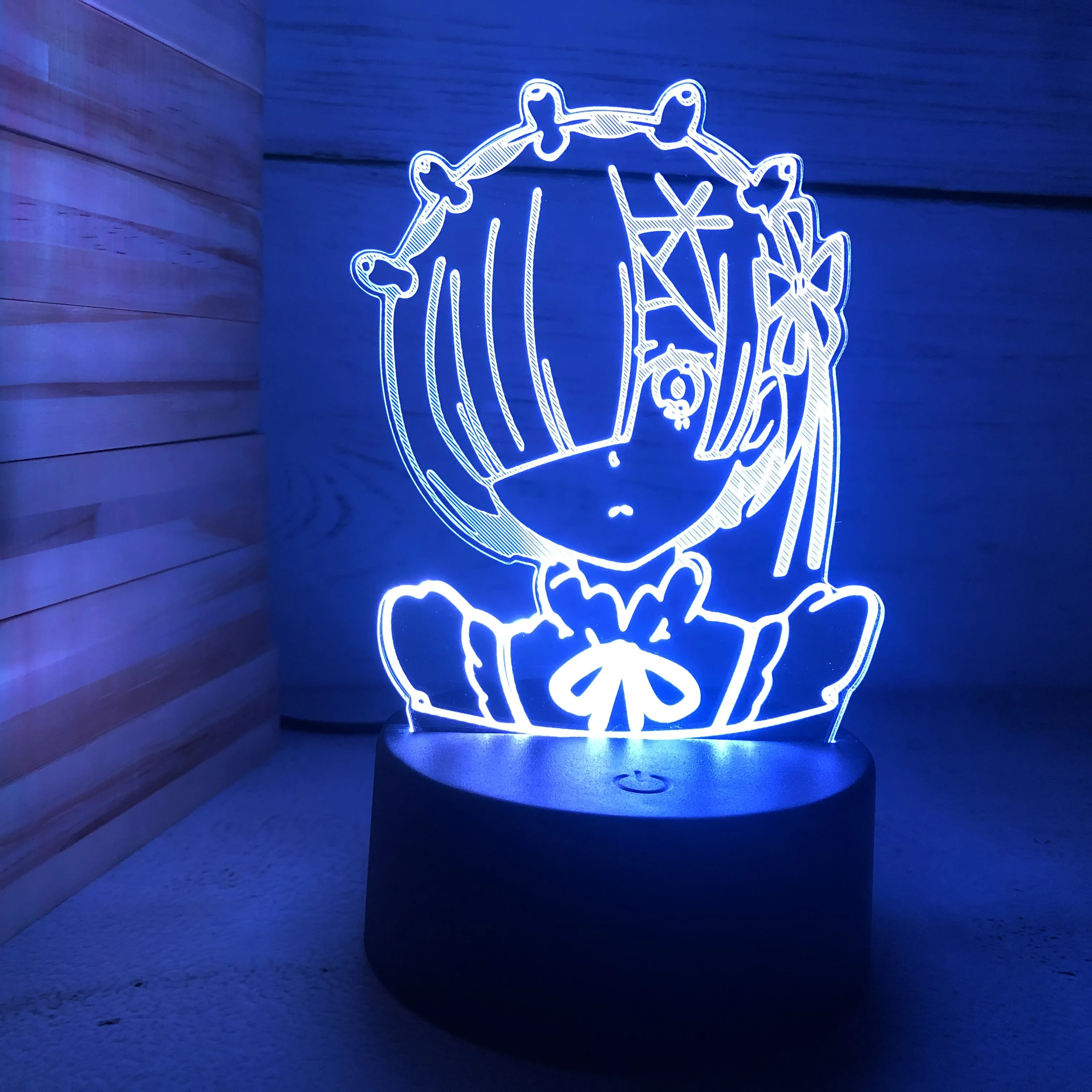 

Anime Rem Re Zero Figure Night Light Led Touch Sensor Color Changing Baby Nightlight for Bedroom Decor Desk 3d Lamp Manga Gift