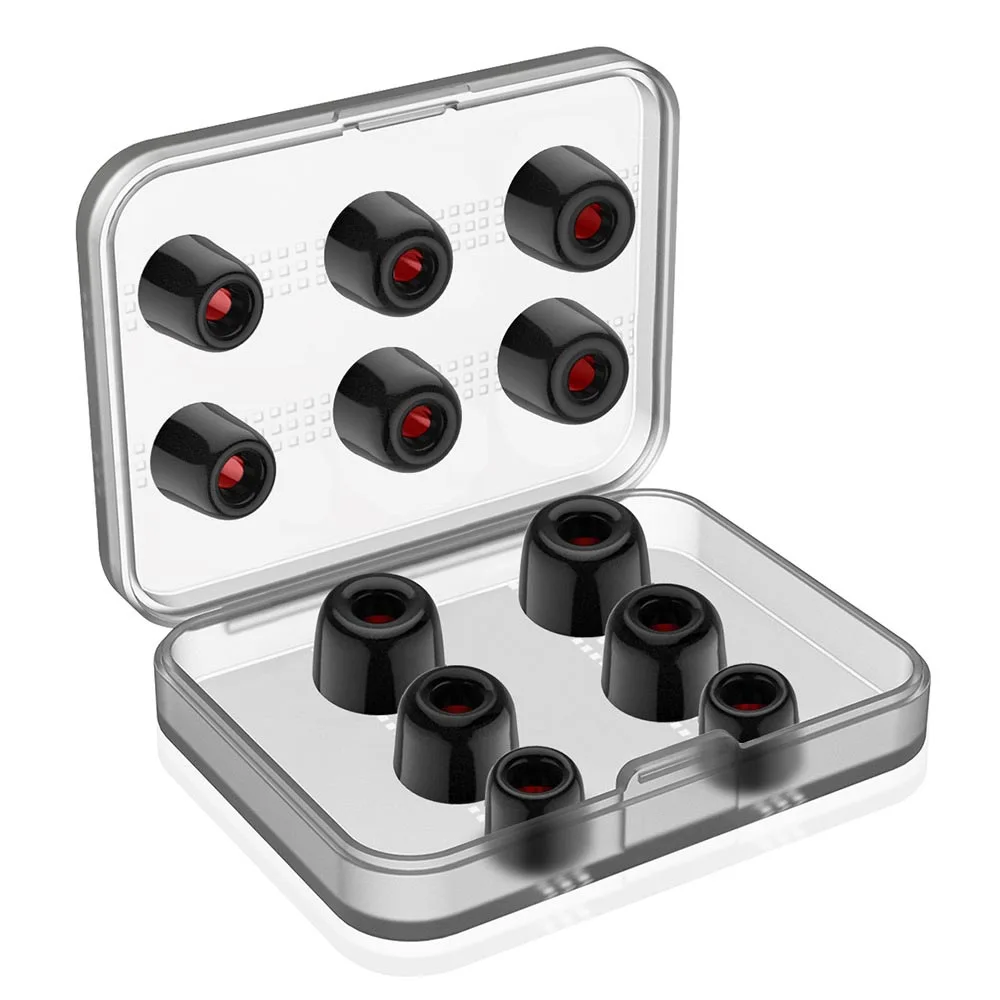 

LXDAC UC01 sleep Soft Elastic Slow Rebound Memory Foam Earbuds 6 pairs of （12 pcs）L M S for SeeAudio Shuoer KZ 7HZ Timeless QOA