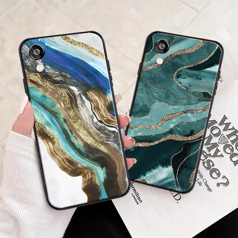 

Luxury Gilt Marble Fashion Art For Huawei Y6 2019 Y9 2018 Y7 Y9 Prime 2019 Phone Case Coque Liquid Silicon Carcasa Funda