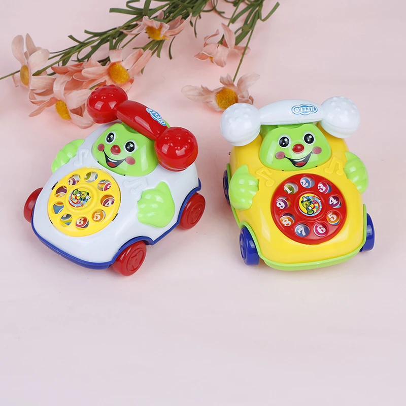 

1Pc Baby Toys Music Cartoon Phone Educational Developmental Kids Toy Gift Baby Simulation Phone Toys Early Learning Game