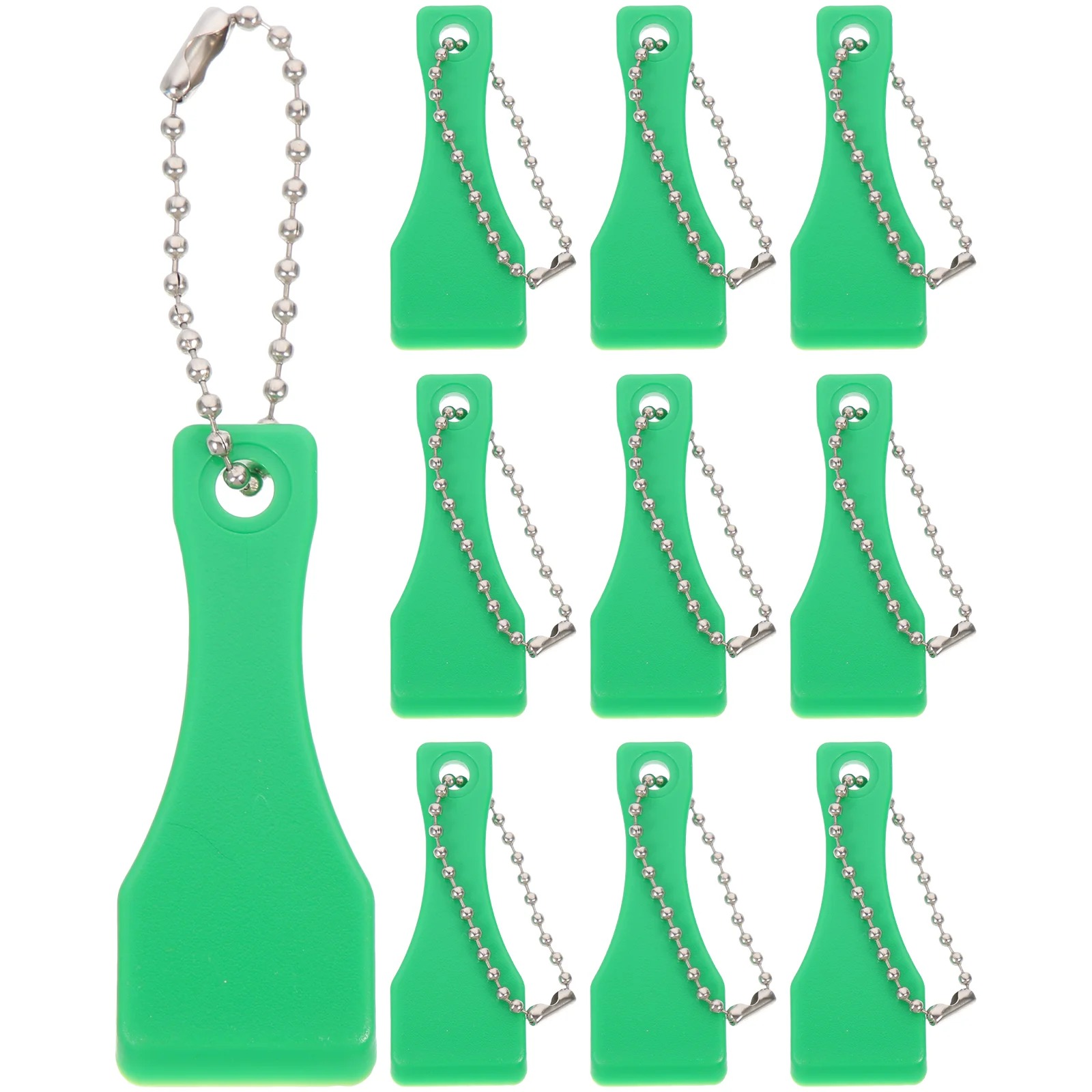 

10 Pcs Chain Cleaner Tool Plastic Card Scraper Portable Scratcher Lottery Ticker Key Ring Ticket Tools Tickets