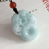 hot selling natural hand carve afghan jade yuan brand taoist talisman necklace pendant fashion jewelry men women luck gifts