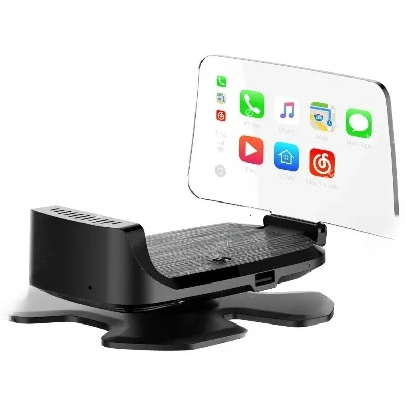 Фото Многофункциональный умный HUD-дисплей для Apple CarPlay с поддержкой навигации №1