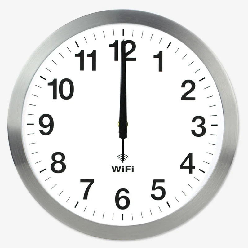 20 Inch Smart WIFI Automatic Time Synchronization Network Clock Mute Wall Clock Modern Minimalist Living Room Quartz Home Clock