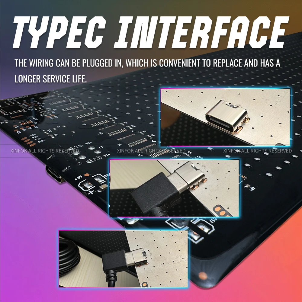 Прокручивающийся флэш-знак для автомобиля гибкий RGB приложение Bluetooth анимация