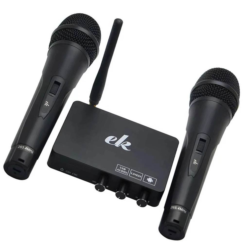 

Wireless Microphone System Handheld Singing Machine Music Player Tablet