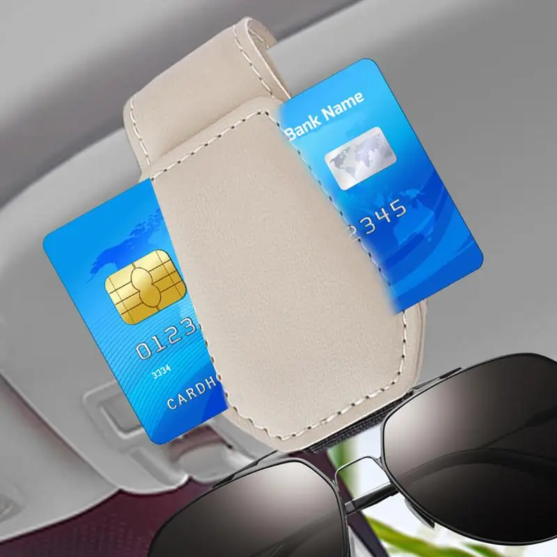 ka na okulary klips do wieszaka samochodowe pudełko okularów przeciwsłonecznych zamknięcie magnetyczne Auto wnętrze organizator karty bilet