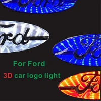 1p for ford focus monteo winning escape kuga car headlights 3d lights led logo badge lights car logo modified lights auto parts