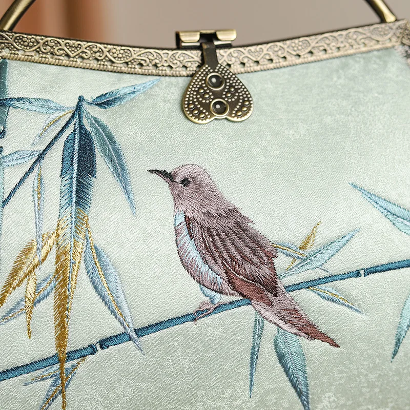 Бамбуковые винтажные женские вечерние сумки в китайском стиле