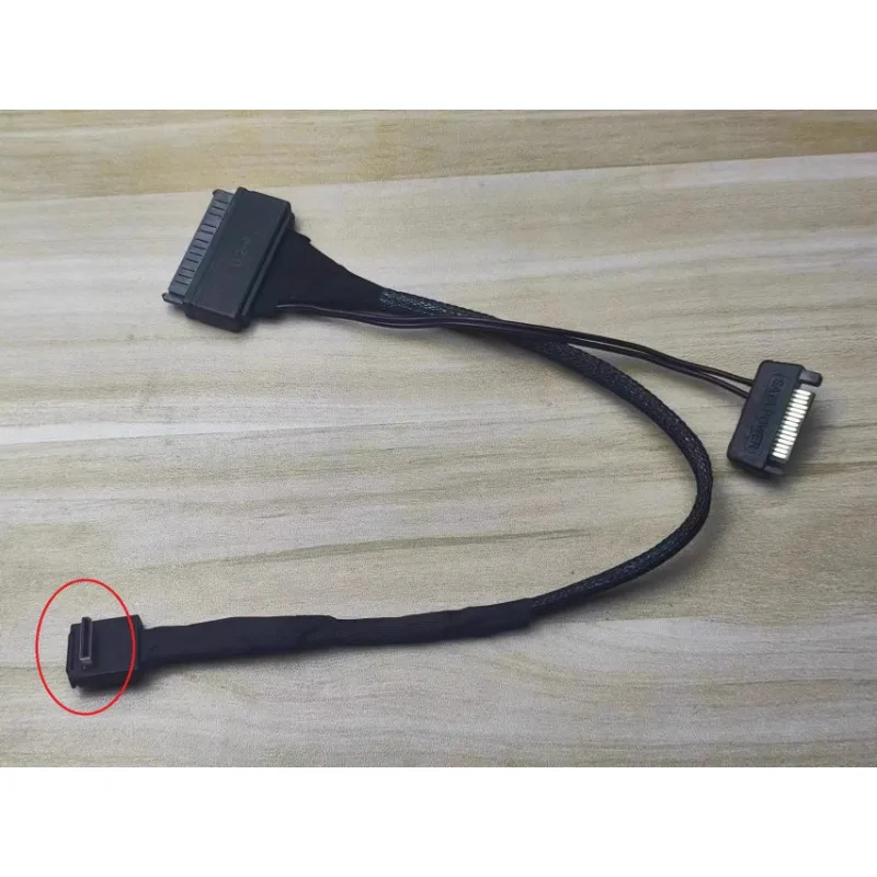 Новый соединительный кабель Oculink SFF-8611 к SFF-8639 NVMe U.2 SDD Кабель для передачи данных