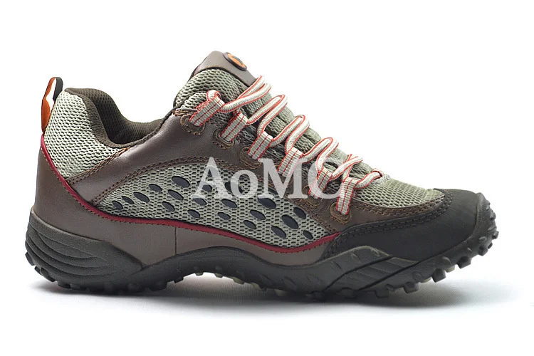 Original Merrell M Men Lightweight Air Mesh Breathable Outdoor Sport Hiking Shoes Male Mountain Cross-Country Climbing Sneakers
