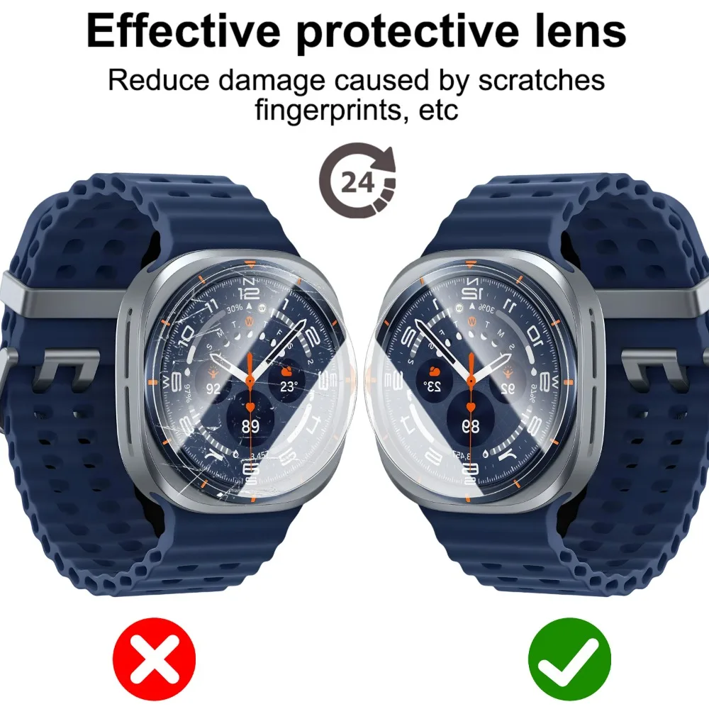 Фото Позиционирующая пленка для Samsung Galaxy Watch Ultra 2025 HD, закаленное стекло, гидрогелевая пленка, защитная пленка для экрана Samsung Watch ultra №5