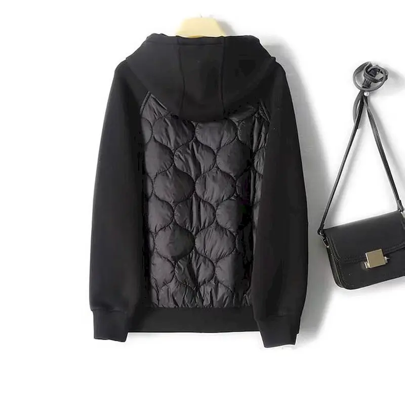 Зимние пальто с капюшоном женская модная дизайнерская толстовка на молнии в