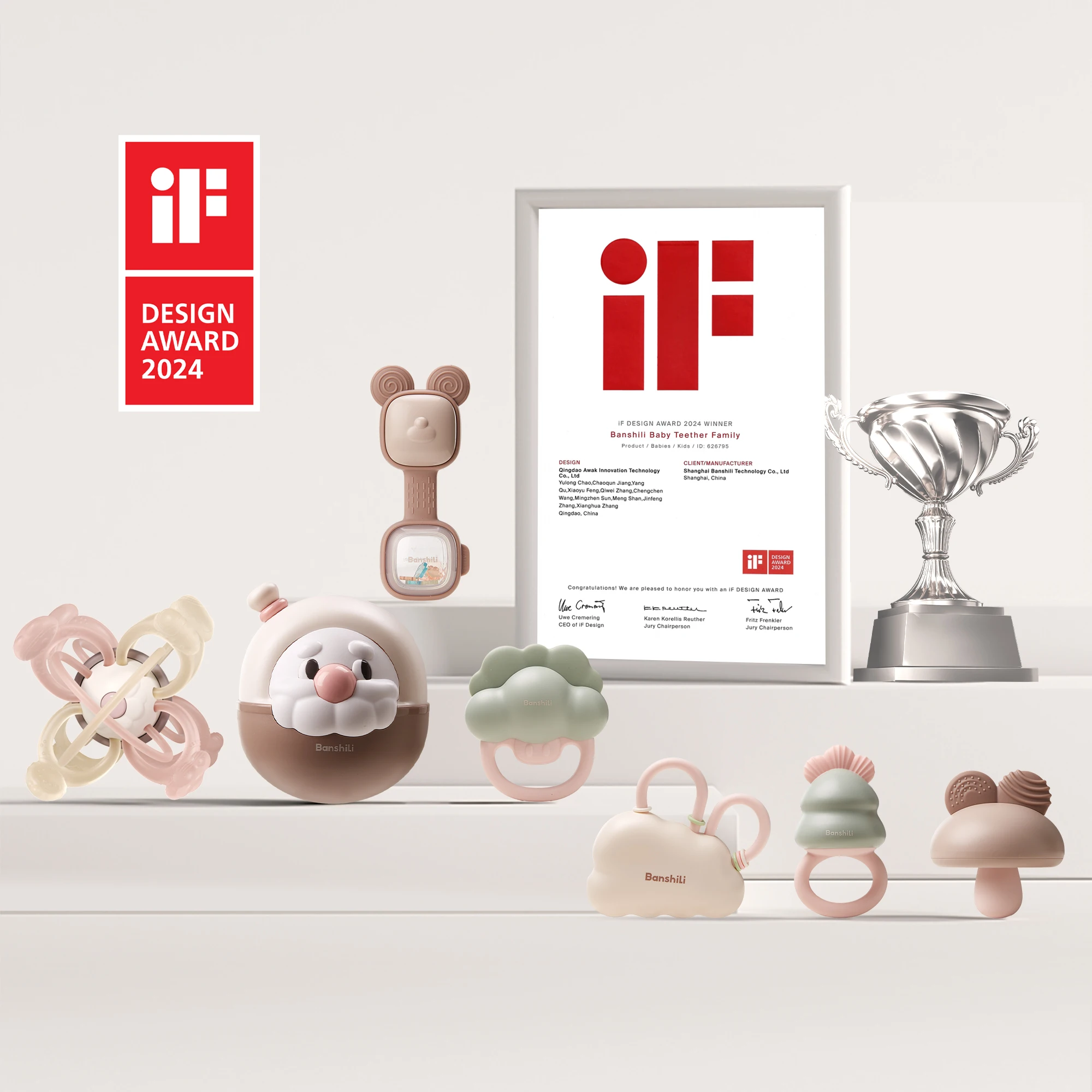 BANSHILI Cloud Rabbit погремушка-прорезыватель игрушка детский прорезыватель мягкий