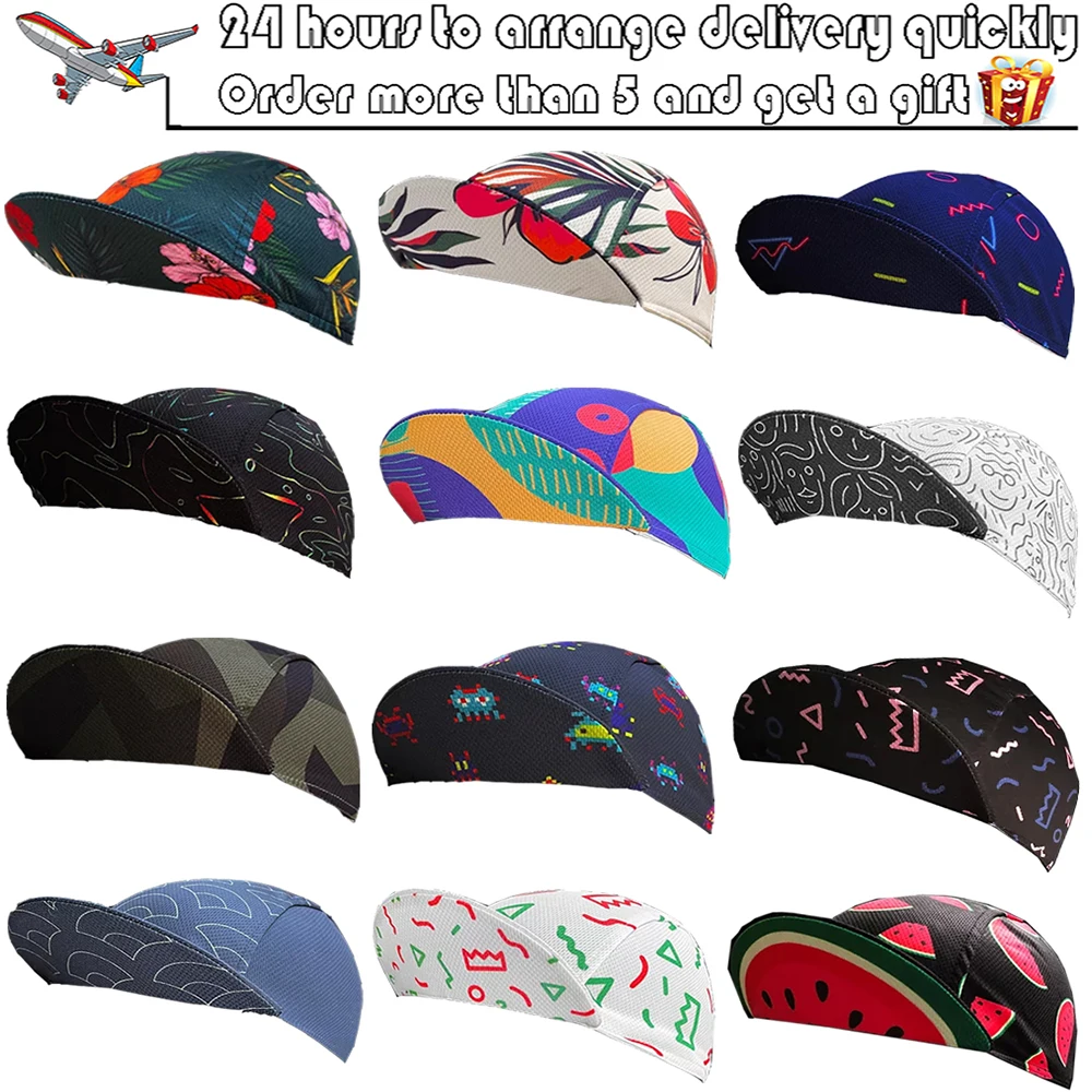 

2023 NEW Team Outdoor Cycling Caps Bicicleta Wear Hats Breathable Free Size Be Elastic Men And Women 16 Style Arbitrary Choice