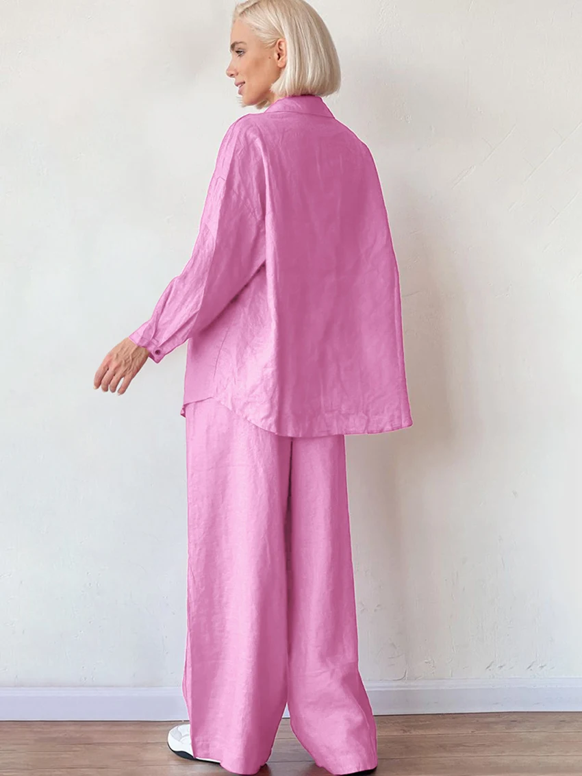 Женская хлопковая Ночная сорочка Marthaqiqi пижама с длинным рукавом и отложным