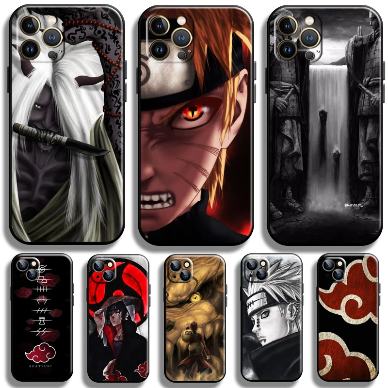 

Anime Naruto Akatsuki For Apple iPhone 13 12 11 Pro Max 12 13 Mini X XR XS Max SE 6 6S 7 8 Plus Phone Case Coque Back