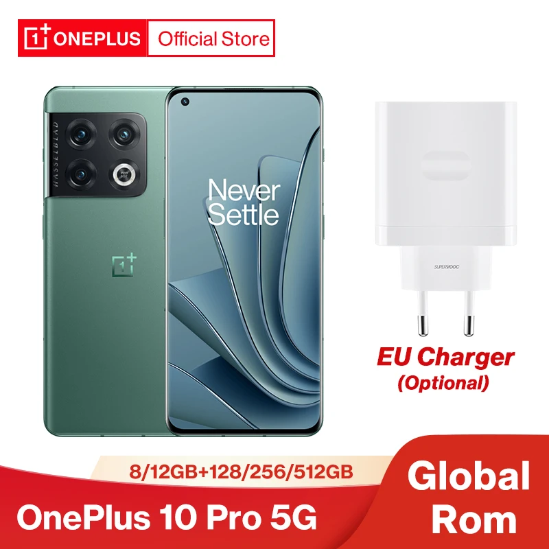 OnePlus 10 Pro 10pro 5G Global ROM Cellphone AMOLED Display Smartphone 8GB 128GB Snapdragon 8 Gen 1 Mobile Phone 80W SUPERVOOC