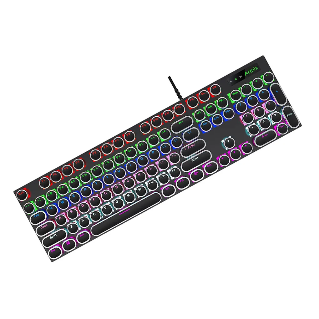 

Keycap Round Parts Universal Keyboard Computer External Accessory Typewriter Backlight Mechanical Home School Game