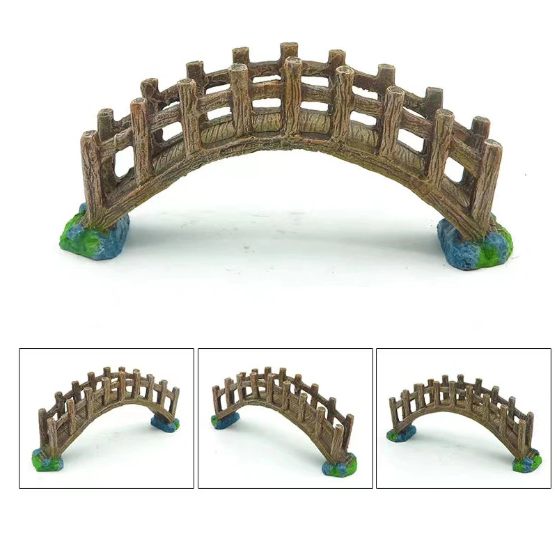 

Resin Fish Tank Arch-Bridge Drawbridge Rock Decor for Aquarium Landscape Decoration
