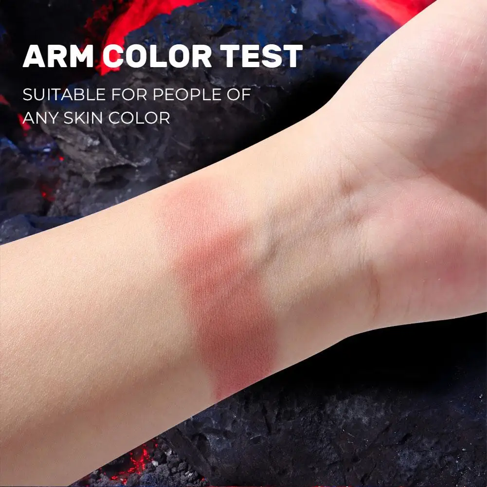 Матовая тисненая палитра румян телесного цвета коричневая для лица 3D контур