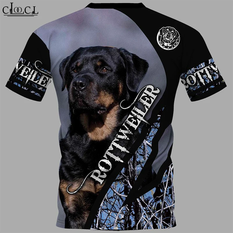 HX новейшая популярная футболка Rottweiler с собакой 3D принт модная уличная одежда в