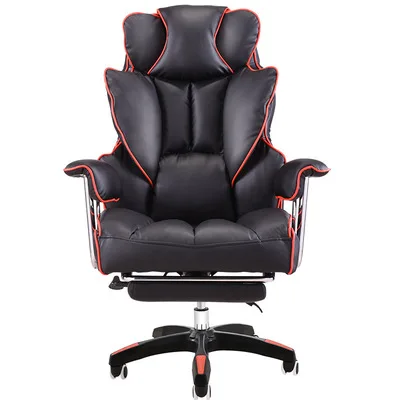 

Executive Ergonomic Vibrating PU Leather Adjustable Office Chair Home Office Computer Desk Massage Chair With Footrest Reclining