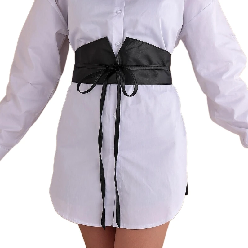 

Women Skinny Corset for Dresses Retro Elastic Ladies Waist Band Solid Color Drop Shipping
