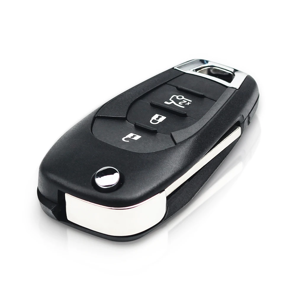 Фото KEYYOU 1 шт. 2/3/4 кнопки флип-чехол для автомобильного ключа для Chevrolet Cruze Trax LS Badge Spark Sonic Aveo Tracker Onix RS Trailblazer №3