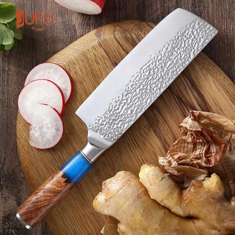 

Японский нож, подлинные кухонные ножи 5cr1 5 дюймов из нержавеющей стали, Ручная ковка, мясницкий нож с деревянной ручкой, ножи шеф-повара для нарезки