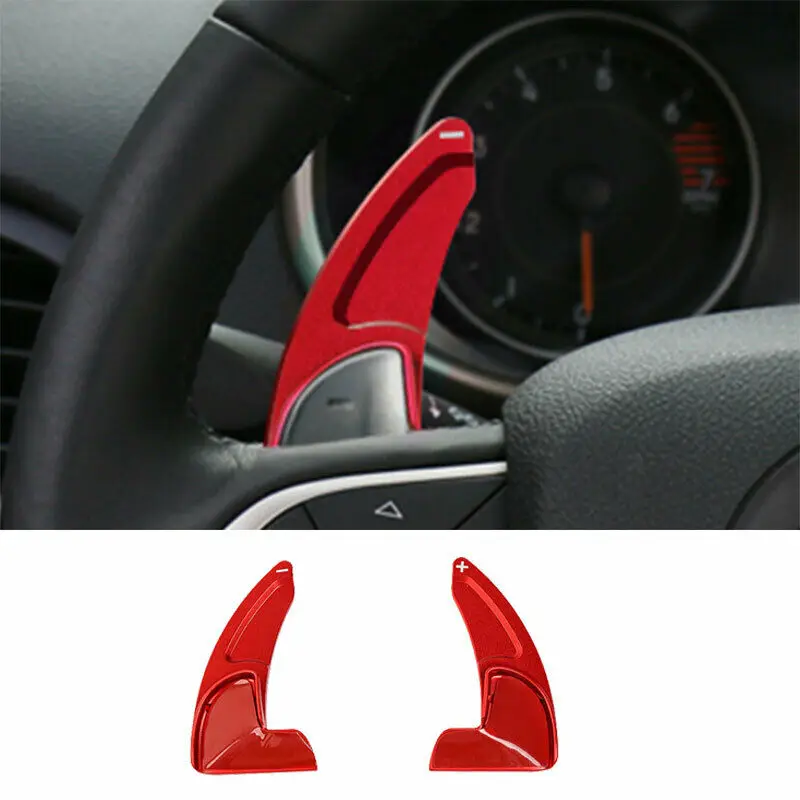

For 2014-2020 Jeep Grand Cherokee Red Aluminum Steering Wheel Shift Paddles 2PCS