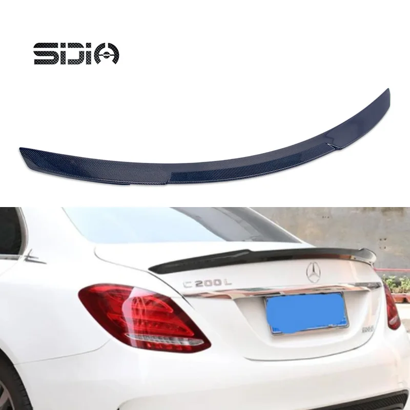 

For Benz W205 4door 2014-2019 high quality Carbon Fiber Rear Roof Spoiler Wing Trunk Lip Boot Cover Car Styling