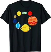 flat earth funny planets solar system physics astronomy gift t shirt